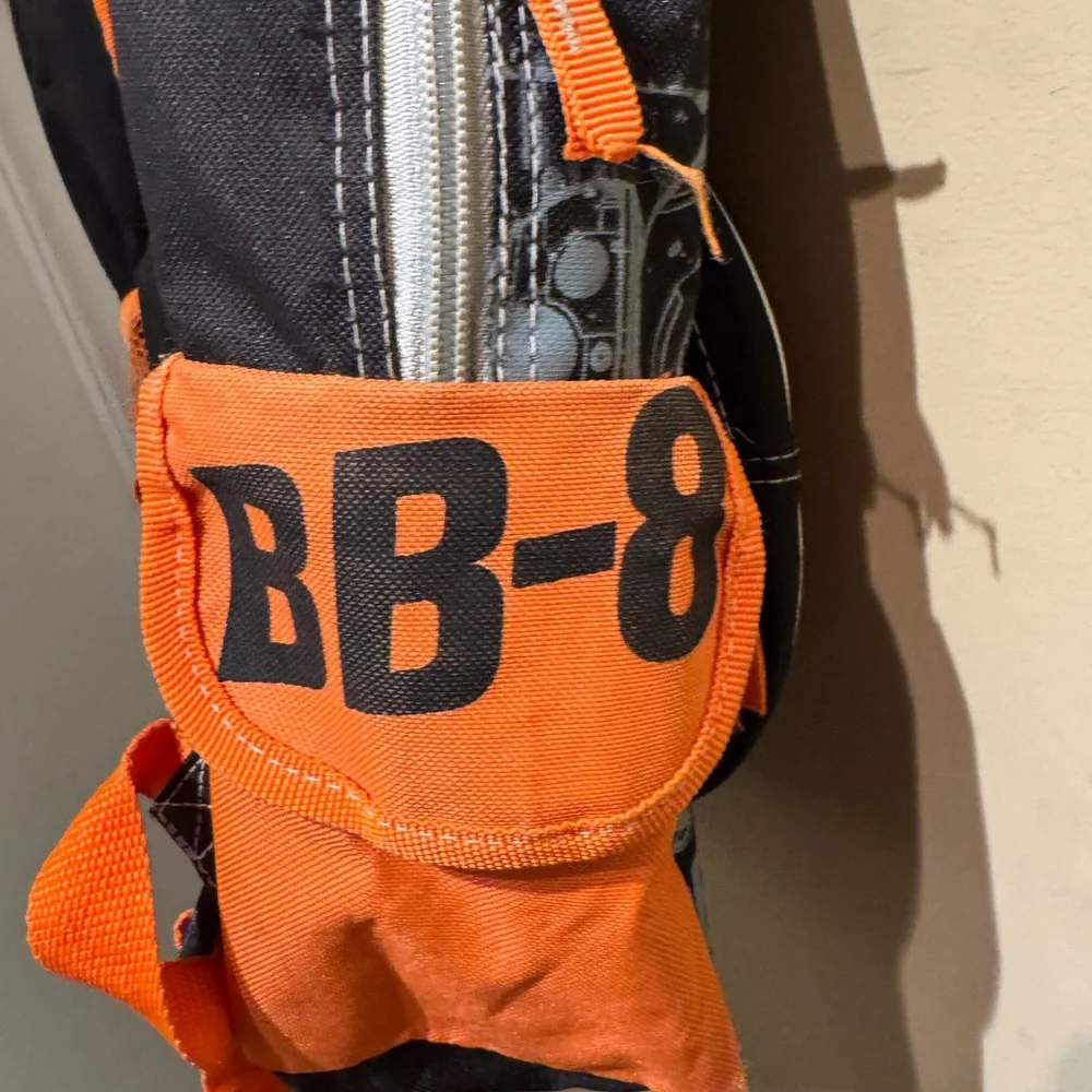 Disney Star Wars BB-8 Astromech Droid Kids' Backpack Orange Black School Bag